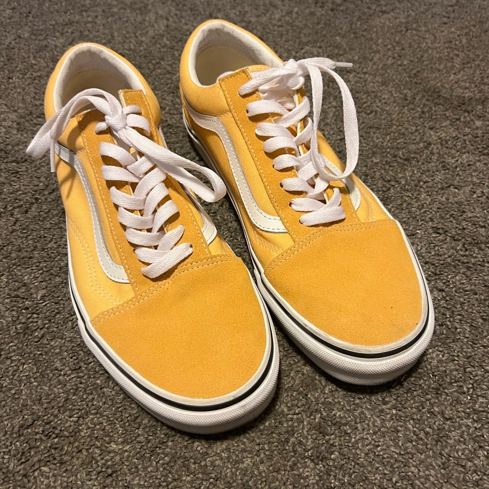 Vans Yellow and White Sneakers